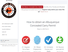 Tablet Screenshot of abqfirearmstraining.com